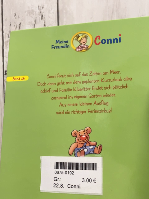  Buch Conni und der Ferienzirkus 