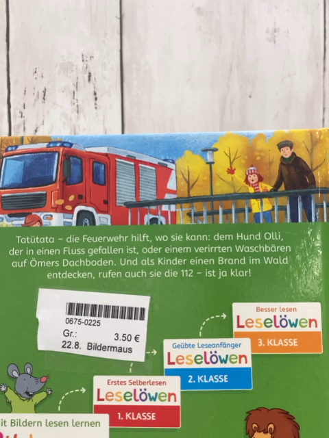 Bildermaus  Buch Geschichten von der Feuerwehr 
