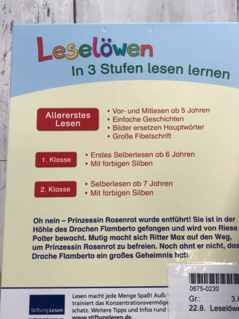 Leselöwen  Buch Drachengeschichten 