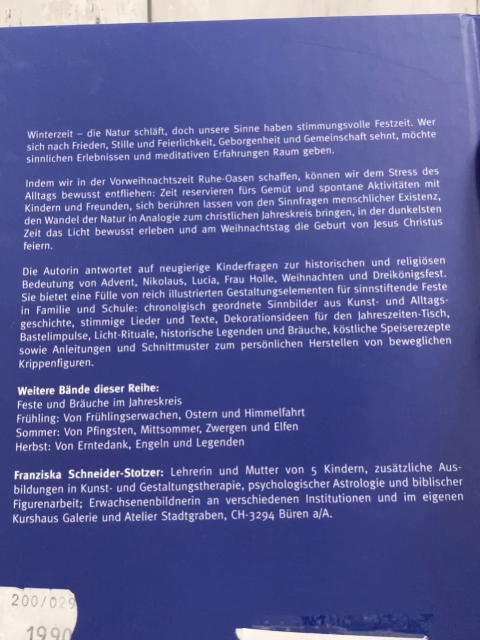   Buch Von Advent, Weihnachten und Dreikönigsfest 