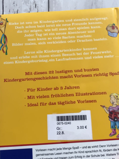   Buch Geschichten aus dem Kindergarten 