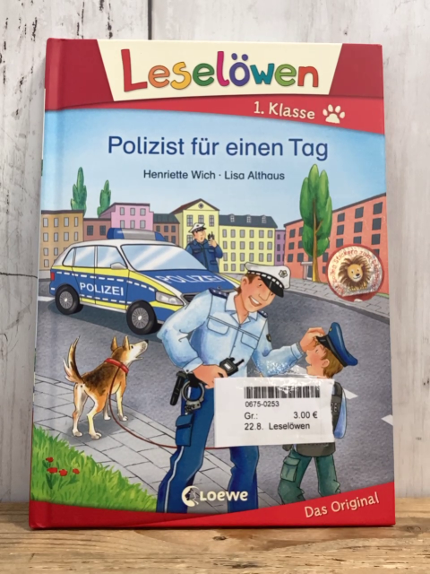 Leselöwen  Buch Polizist für einen Tag 