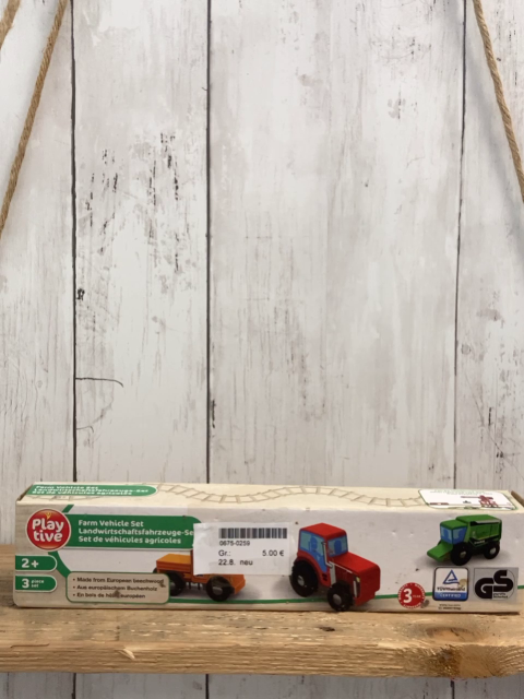 neu  Holzspielzeug  Landwirtschaftsfahrzeuge-Set 
