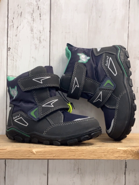 neu Lurchi  Boots  Gr. 27  blau grau grüner Bund gefüttert 