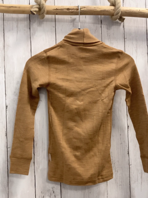 neu Dilling  Langarmshirt  Gr. 122/128  ocker Rollkragen 100  % Merinowolle 