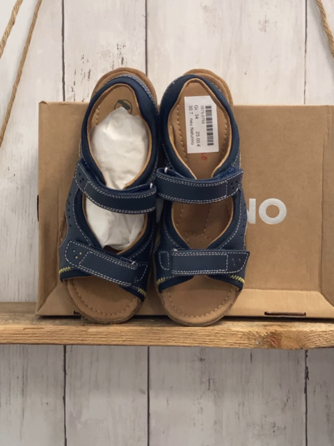 neu Naturino  Sandalen  Gr. 34  "Himmel" dunkelblau weiße Nähte 