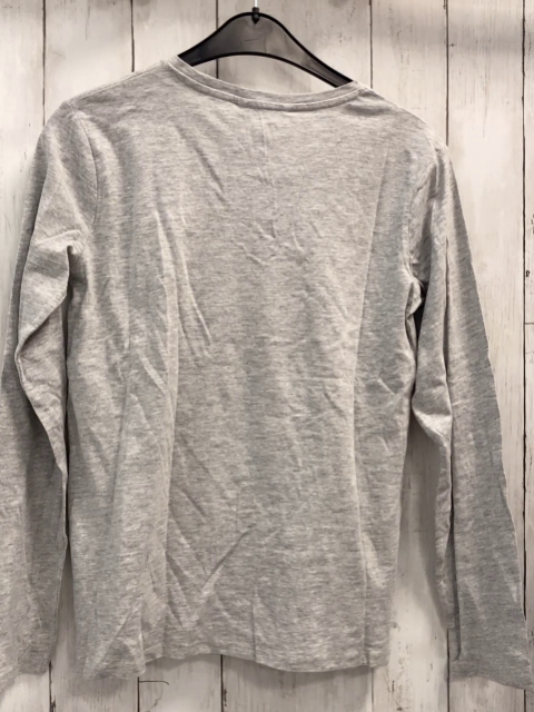 neu Mango  Langarmshirt  Gr. 164  grau Törtchen mit Pailetten 