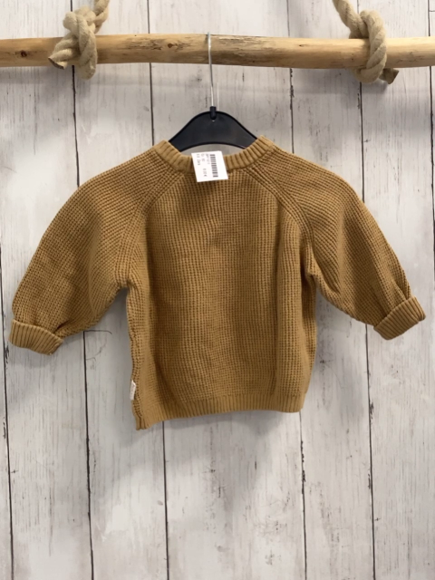 Zara  Pullover  Gr. 80  ocker Strick Struktur 