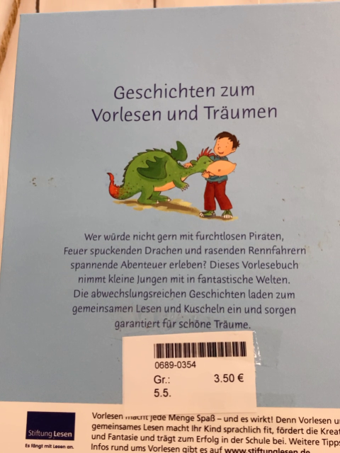   Buch Traumgeschichten für Jungs 