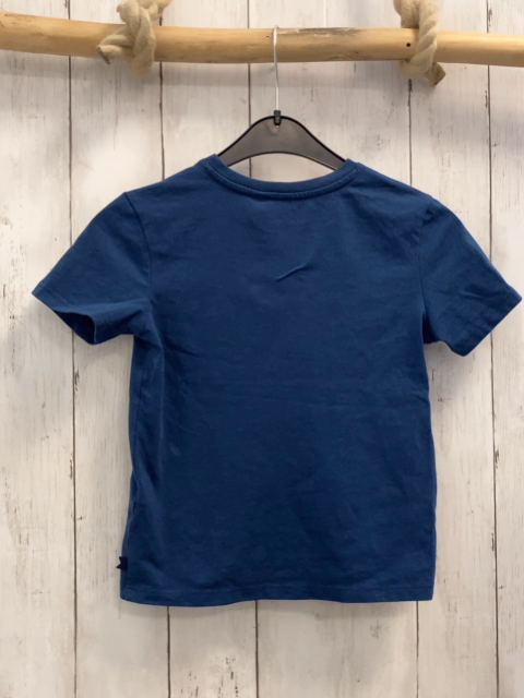 Okaidi T-Shirt Gr. 104  blau weiß bunter Druck