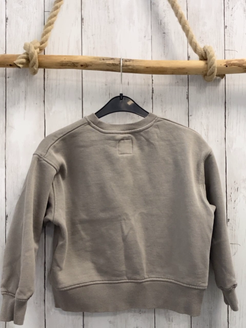 zara Pullover Gr. 128  grau schwarze Schleife