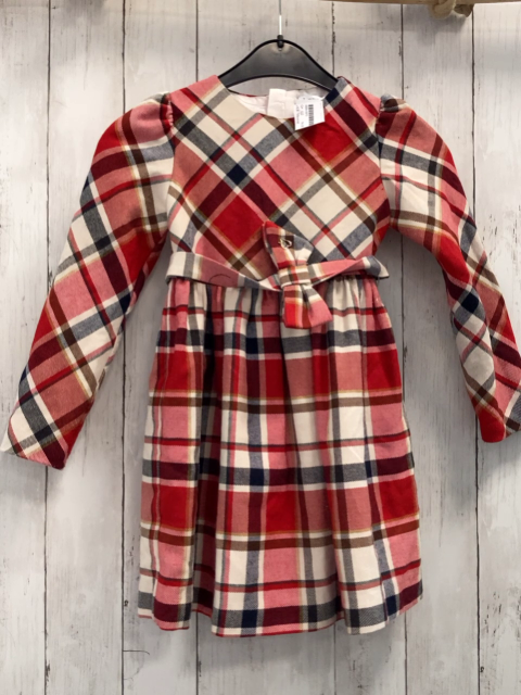 Mayoral Kleid Gr. 122  rot beige grün kariert