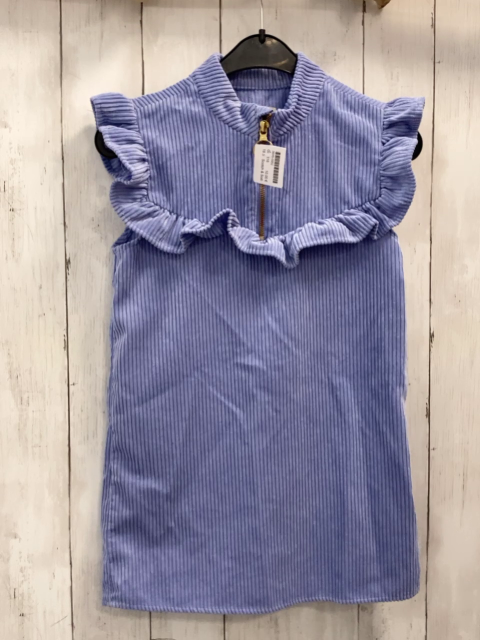 Scotch & Soda  Kleid  Gr. 116  flieder Rippen Rüschen goldener Reißverschluss 