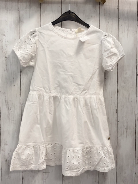 Esprit  Kleid  Gr. 116  weiß Lochstickerei 