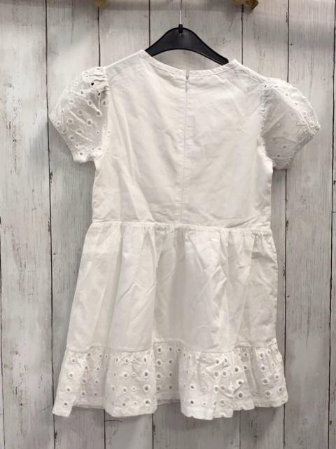 Esprit  Kleid  Gr. 116  weiß Lochstickerei 
