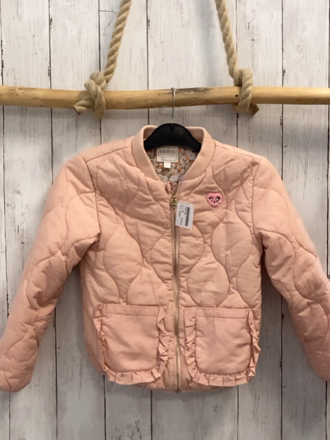 Guess  Jacke  Gr. 116  rosa gesteppt Blumenfutter 
