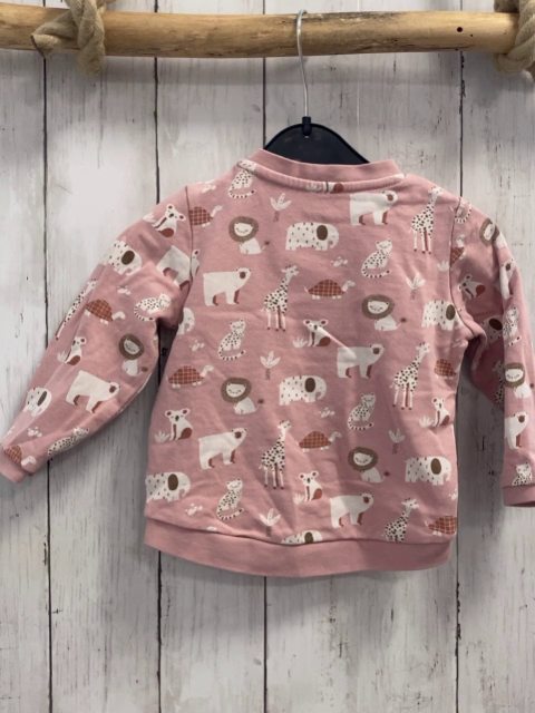   Pullover  Gr. 80  rosa Afrikatiere 