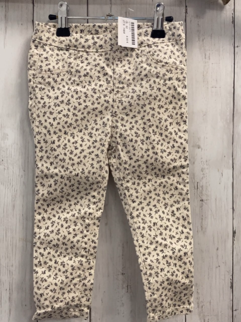 H&M  Jeggings  Gr. 92  weiß Blumen