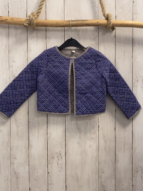 Esprit  Sweatjacke  Gr. 92  lila + weiß lila Druck 