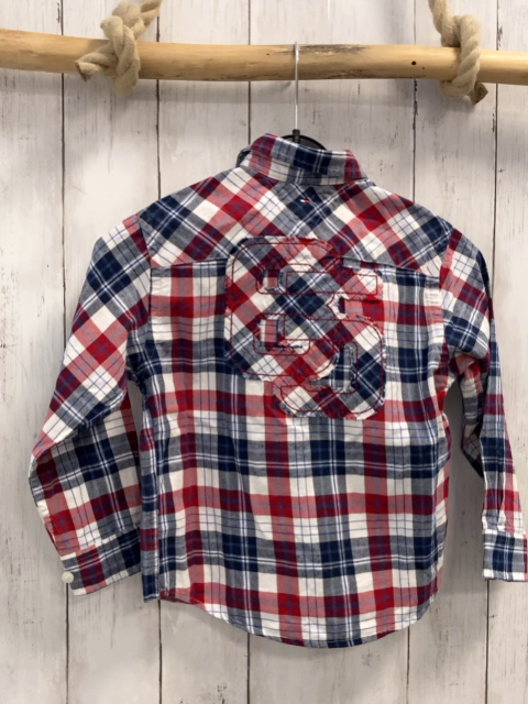 Tommy Hilfiger  Hemd  Gr. 104  blau rot weiß kariert 