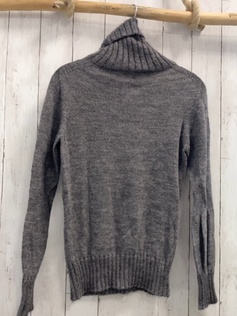 Stefanel  Pullover Gr. M  grau Strick Rollkragen 55 % Alpakawolle 