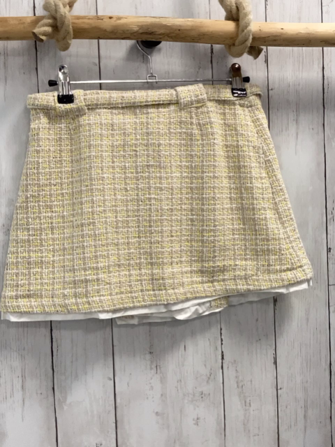 Zara  Rock Gr. 164  weiß beige gelb kariert 