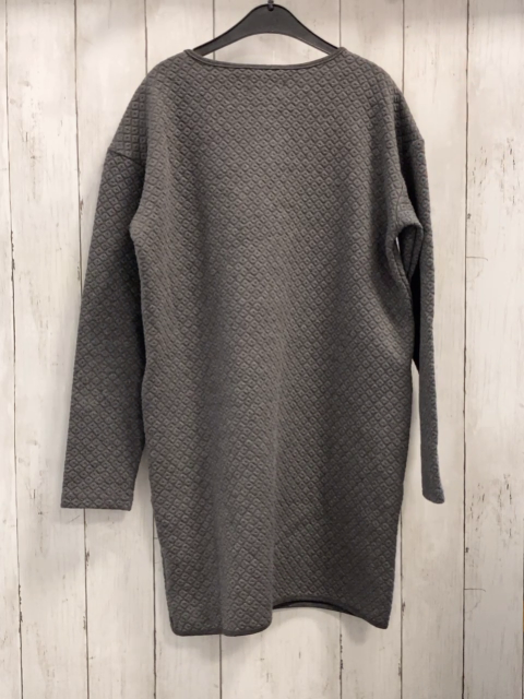 Creamie  Kleid  Gr. 152  grau Rautenmuster Reißverschlüsse an den Schultern 