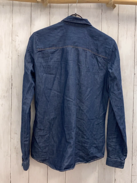 Fitz  Hemd  Gr. 176  blau jeans orange Nähte 