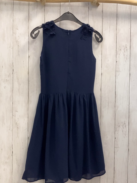 jakoo Kleid  Gr. 164  blau zweilagig Rosetten an den Schultern 
