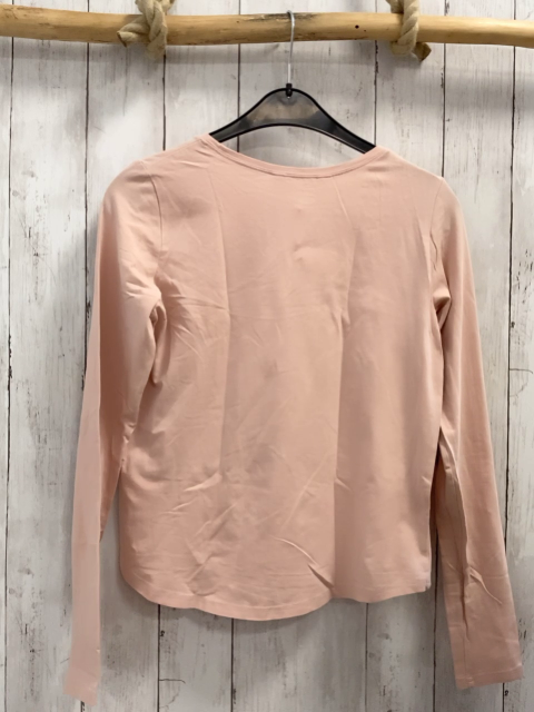 H&M  Langarmshirt  Gr. 170  rosa Schrift Blumen 