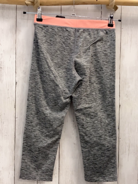 H&M  Sportleggings  Gr. 170  grau meliert rosa Bund 