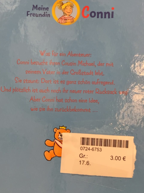  Buch Conni in der großen Stadt 