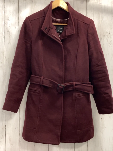 Mango  Mantel Gr. S  weinrot 