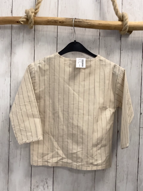 zara Hemd Gr. 104  beige graue Streifen