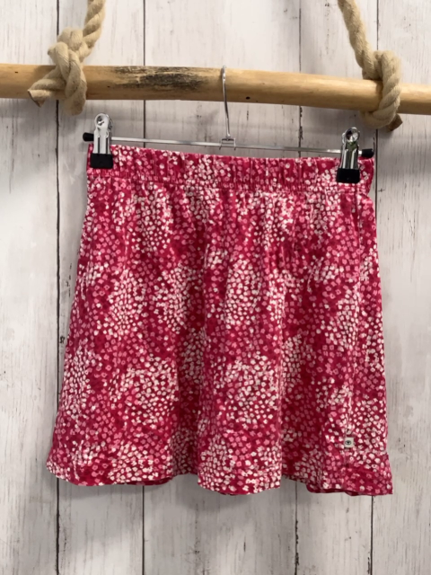 Tom Tailor  Rock Gr. 122  rot rosa weiße Blumen 