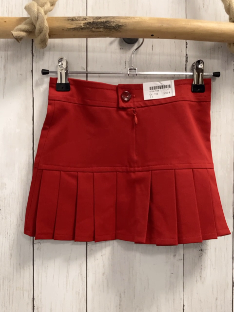   Rock Gr. 116  rot Faltensaum