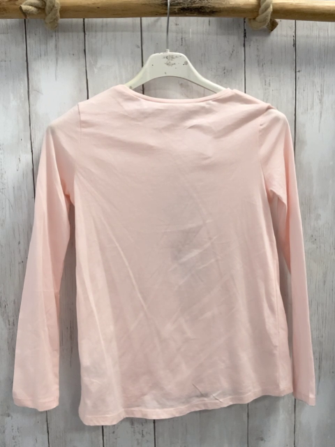 neu H&M  Langarmshirt  Gr. 134/140  rosa schwarzer Hase 