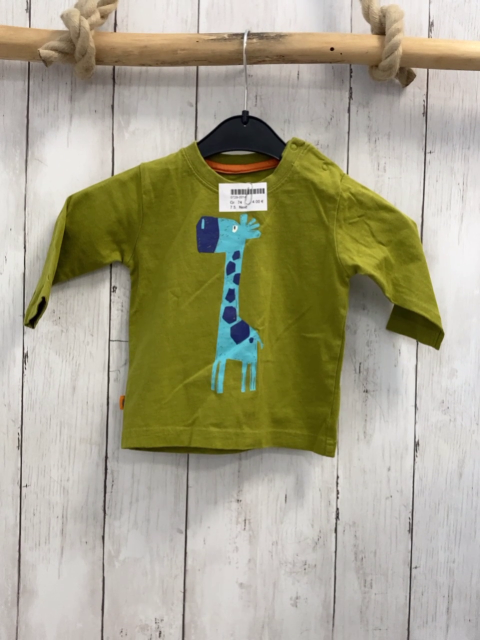 Next  Langarmshirt  Gr. 74  grün hellblau lila Giraffe 