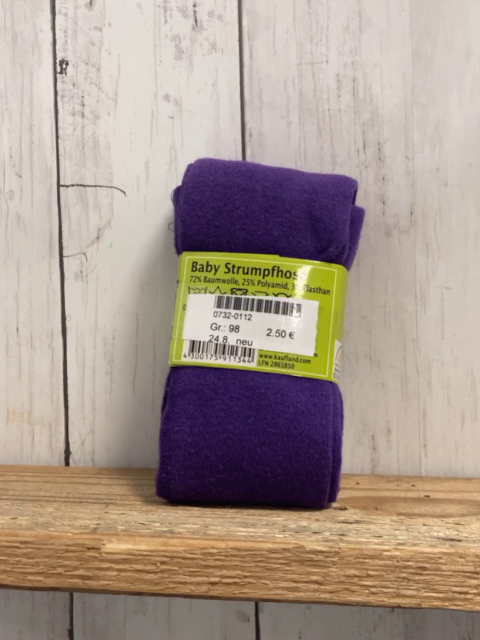 neu Strumpfhose Gr. 98  lila