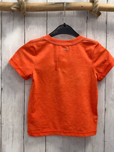 Adidas  Sportshirt  Gr. 92  orange graue Schrift 