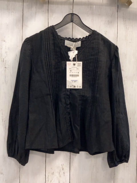 neu Zara  Bluse  Gr. 128  schwarz Rippen NP 22,95 € 