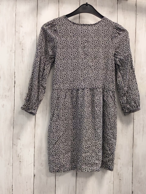 H&M  Kleid  Gr. 122  schwarz weiße Blumen 