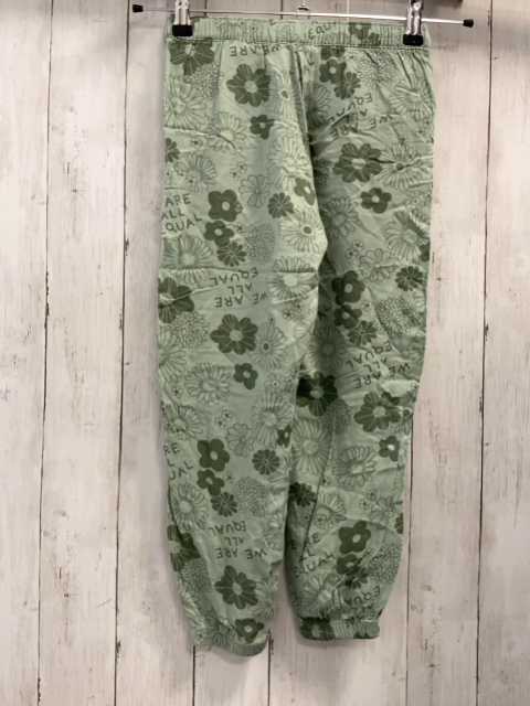 H&M  Hose  Gr. 134  mint kiwi Blumen 
