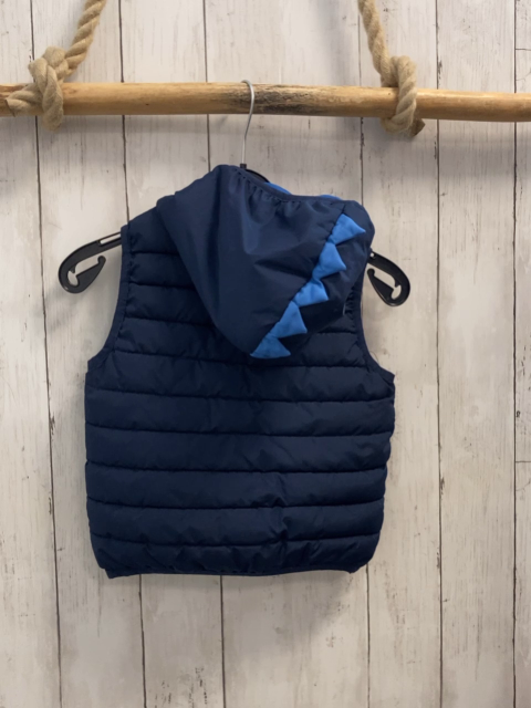 Infinity Kids  Weste  Gr. 104  blau Kapuze hellblauer Reißverschluss 