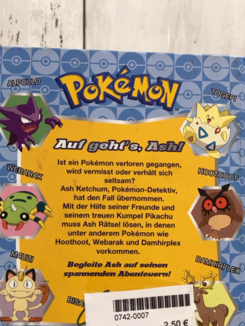   Buch Pokemon Ash Ketchum, Pokemon Detektiv