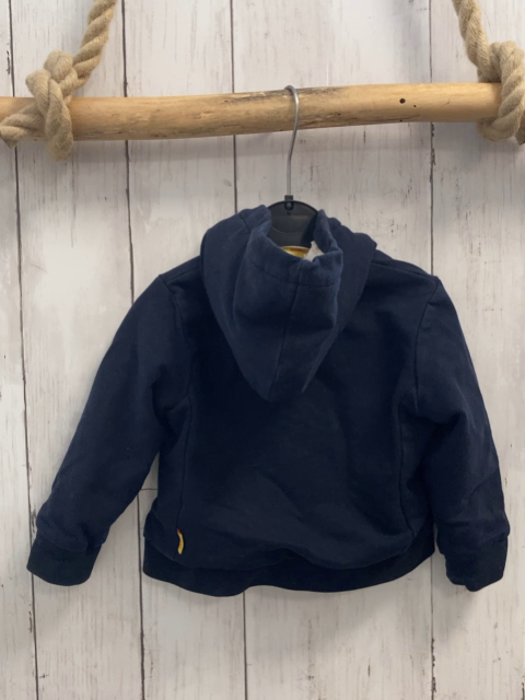 Steiff  Sweatjacke  Gr. 74   blau Kapuze Teddyfutter 