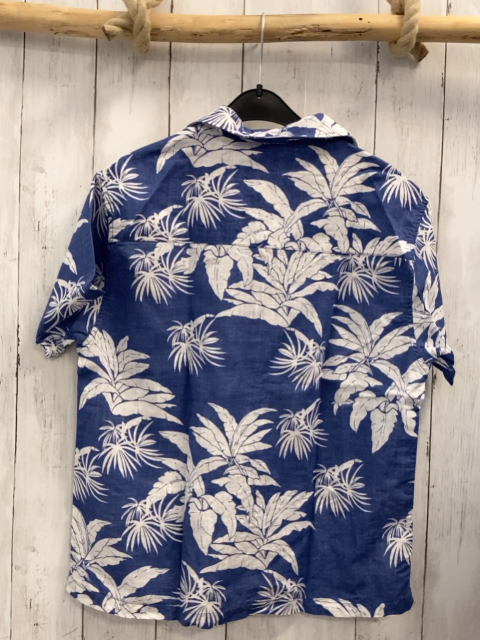 zara Sommerhemd Gr. 140  blau weiße Blumen