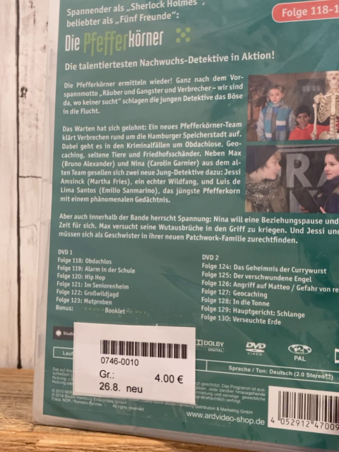 neu  DVD  Die Pfefferkörner Folge 118-130