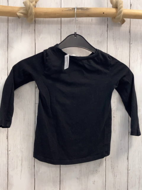 H&M  Langarmshirt  Gr. 98  schwarz weißes Gespenst mit Glitzer 