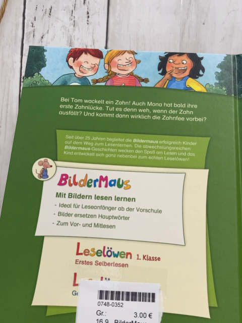 BilderMaus  Buch Wackelzahngeschichten 